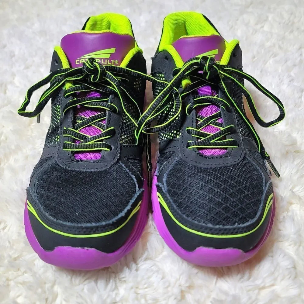 Catapult ConquorâLightweightâRunningâShoesâ-âBlack/Purple/Green - Picture 2 of 8
